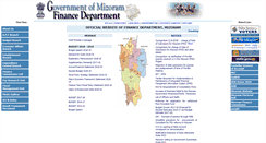 Desktop Screenshot of mizofin.nic.in